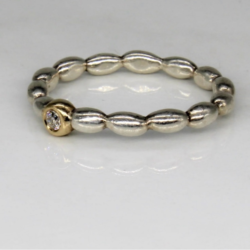 Rare/Retired PANDORA Elegant Embrace 925 Sterling 14kt Gold Diamond Ring 5.5 50 - Picture 12 of 15